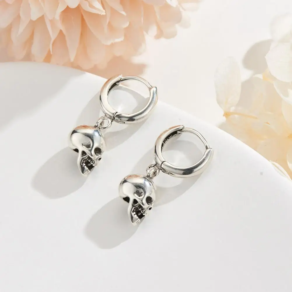 

Popular Dangle Earrings Vintage Accessory Female Skull Charm Pendant Hoop Earrings Pendant Earrings Drop Earrings 1 Pair
