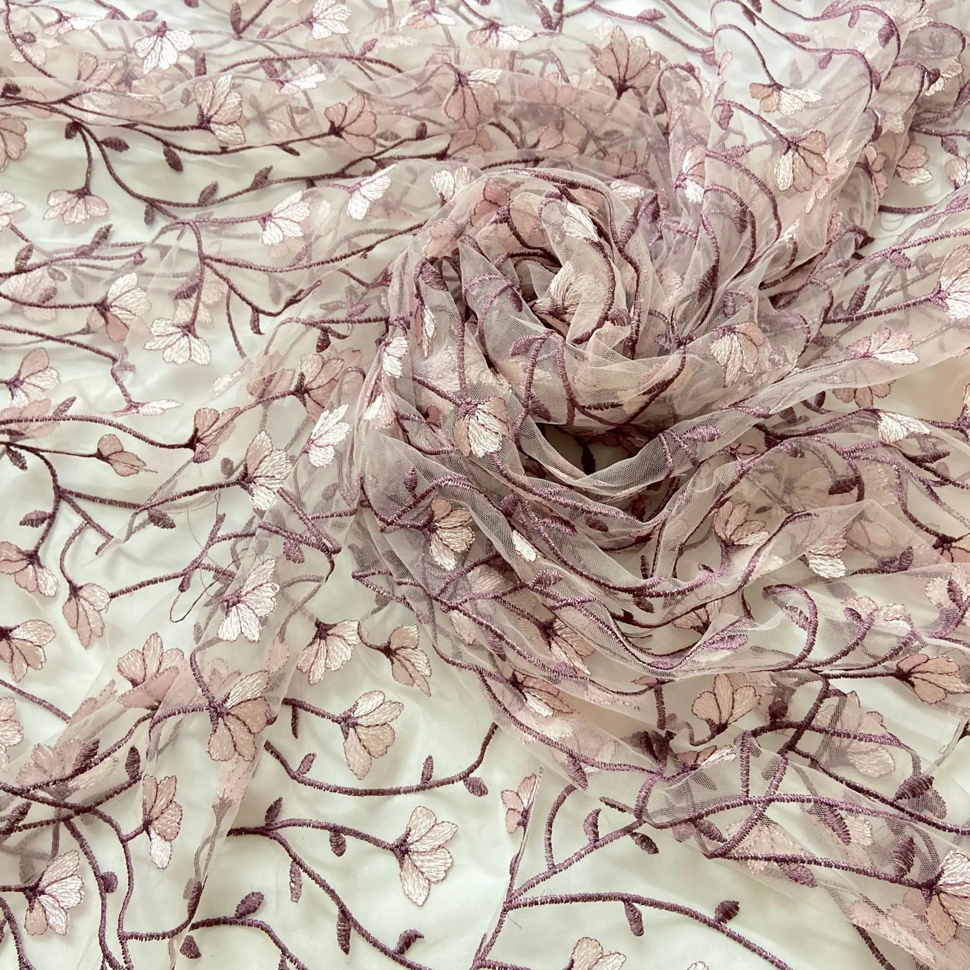 Премиальная сетчатая ткань с вышивкой цветами для одежды, рукоделия, женских юбок, свадебных платьев, пижам, одежды для кукол, аксессуары из сетчатой пряжи (art.: 3920db2a41bad) - 3920db2a41bad