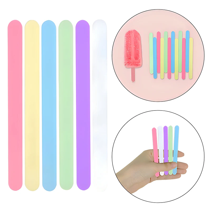 10 шт. многоразовые акриловые палочки для мороженого