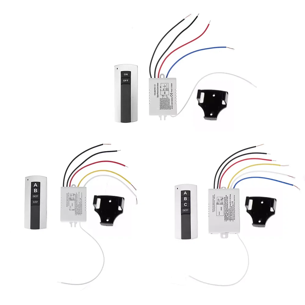 

NEW AC 220V RF Remote Control Relay Wireless Remote Switch Transmitter Smart Fan Controllor Switch For Light Bulb