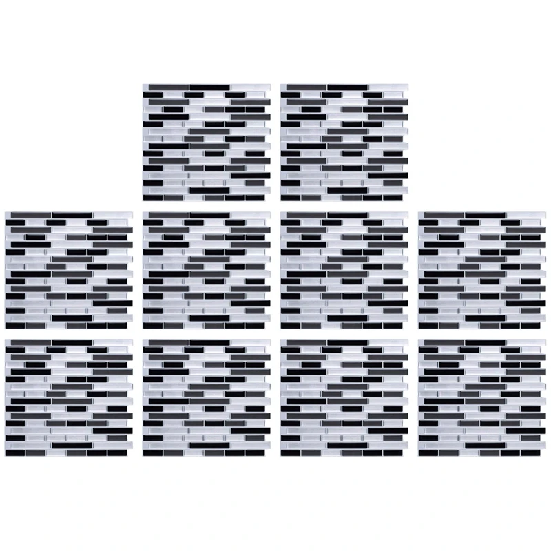 

10X 3D Wall Stickers Brick Wallpaper Tile For Kitchen Bathroom Backsplash Anti-Tile Home Decor 28X23.5Cm