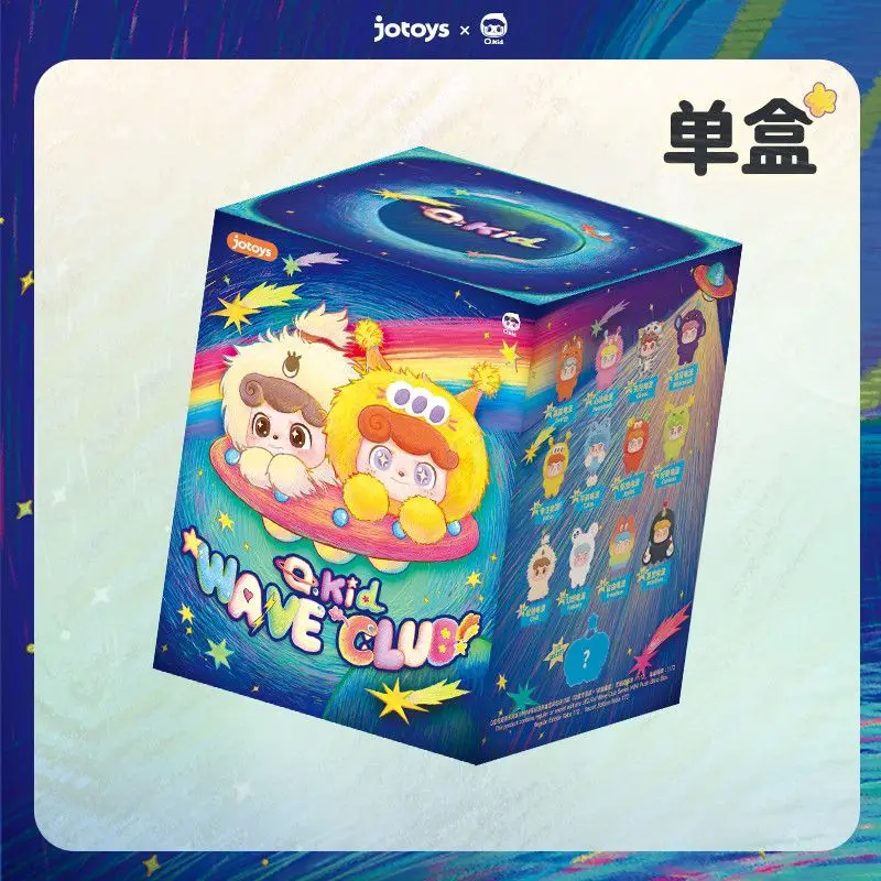 Фото JOTOYS Оригинальная серия Qbao Radio Wave Club: плюшевый подвесной брелок в формате сюрприз-бокса, миниатюрный, милый, очаровательный, модный, художественный коллекционный подарок и игрушка. №5