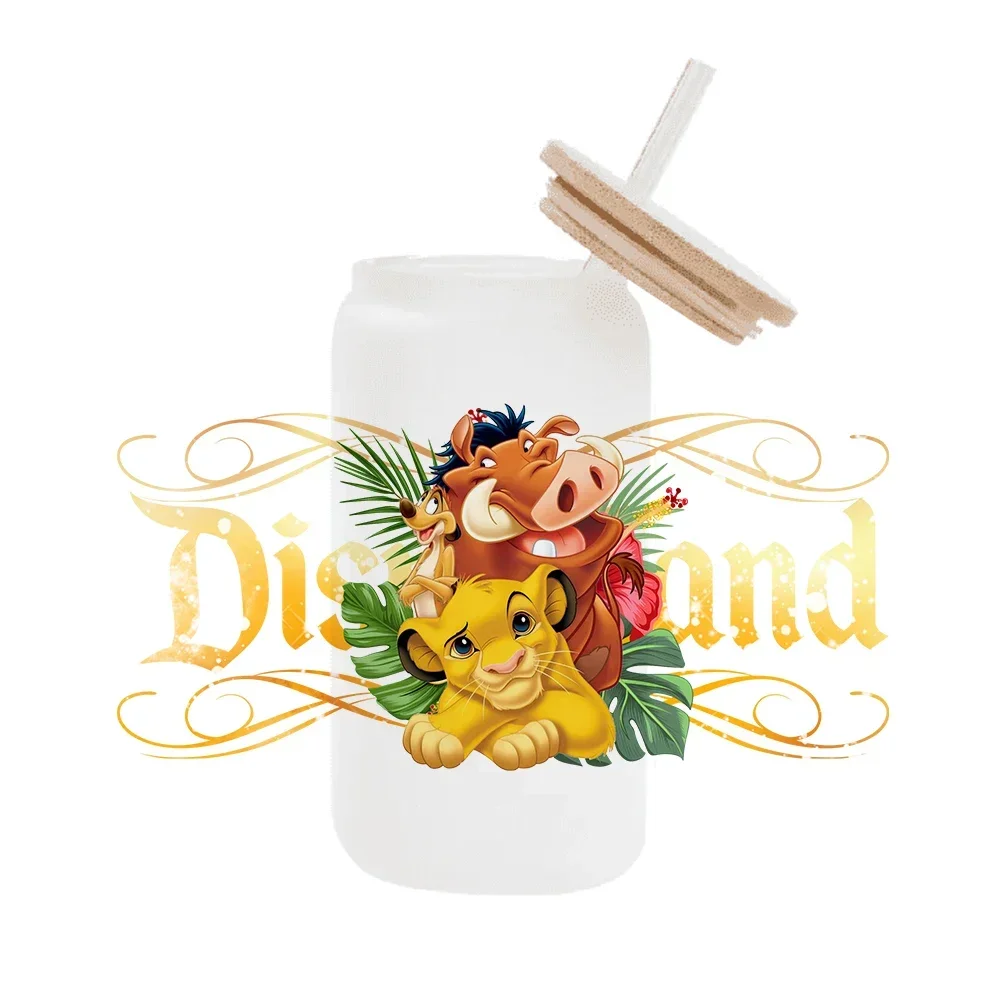 Disney Король Лев DTF наклейка чашки крутая персонализированная УФ-обертка