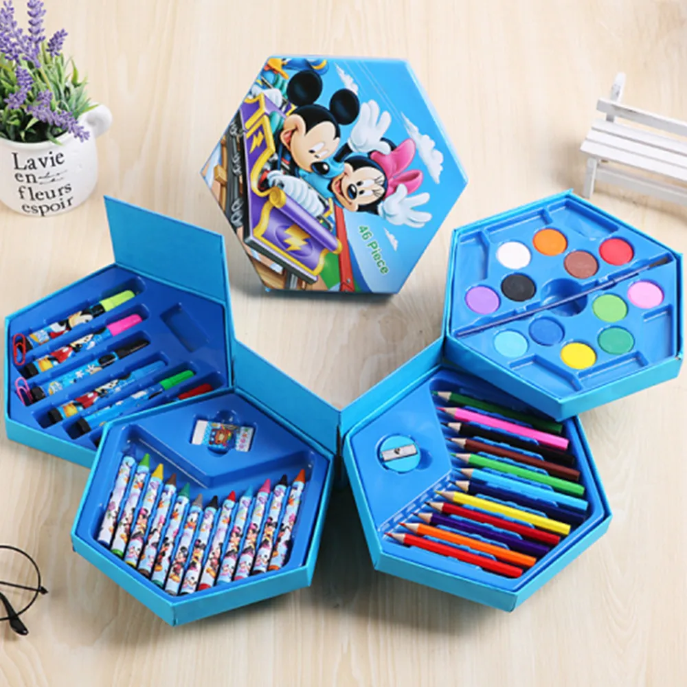

Children Kids Gifts Colored Pencil Artist Kit Set Painting Crayon Marker Pen Brush Drawing Tools Set Kindergarten Supplies