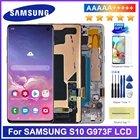 100% Оригинальный 6,1 ''для SAMSUNG Galaxy S10 G973FDS G973U G973 SM-G973 ЖК-дисплей сенсорный экран дигитайзер Замена