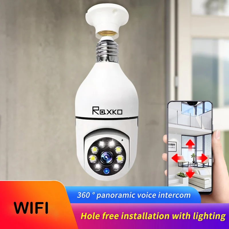 

Tuya Wifi Camera IP Surveillance Mini Home Bulb E27 Night Vision Automatic Human Tracking Video SECUR Security Monitor SURVEIL