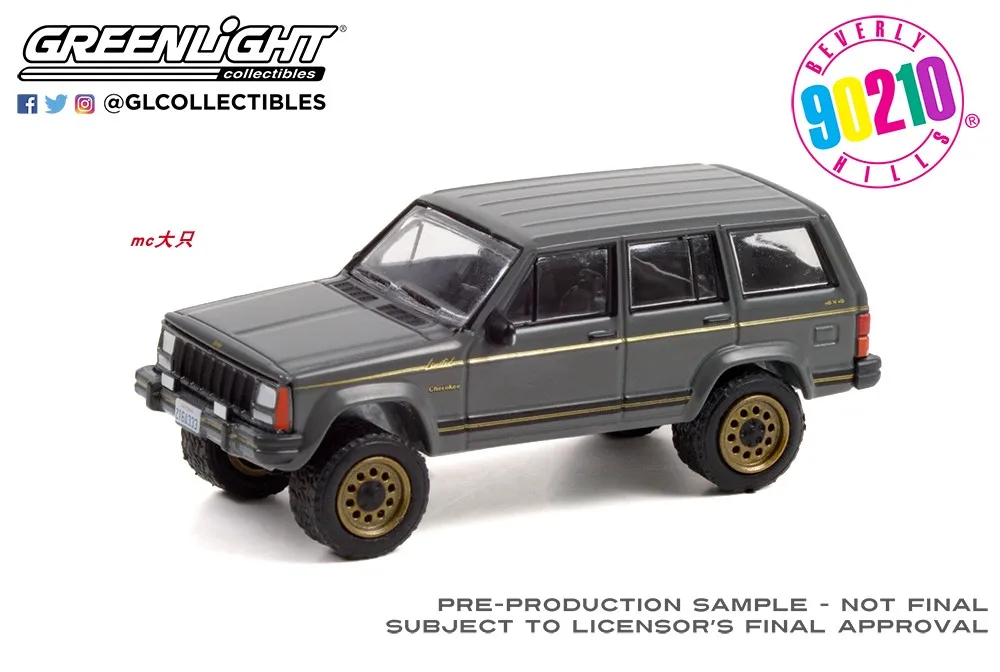 GreenLight 1:64 1988 JEEP CHEROKEE LIMITED 44930-A модель автомобиля из сплава металлические игрушки