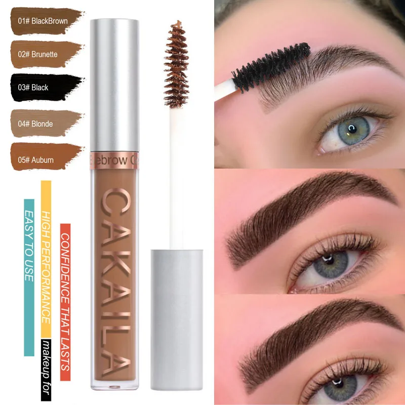 

Long Lasting Waterproof Henna Eyebrow Liquid Cream Tattoo Brow Tint Black Brown Matte Natural Brow Mascara Eyebrow Gel