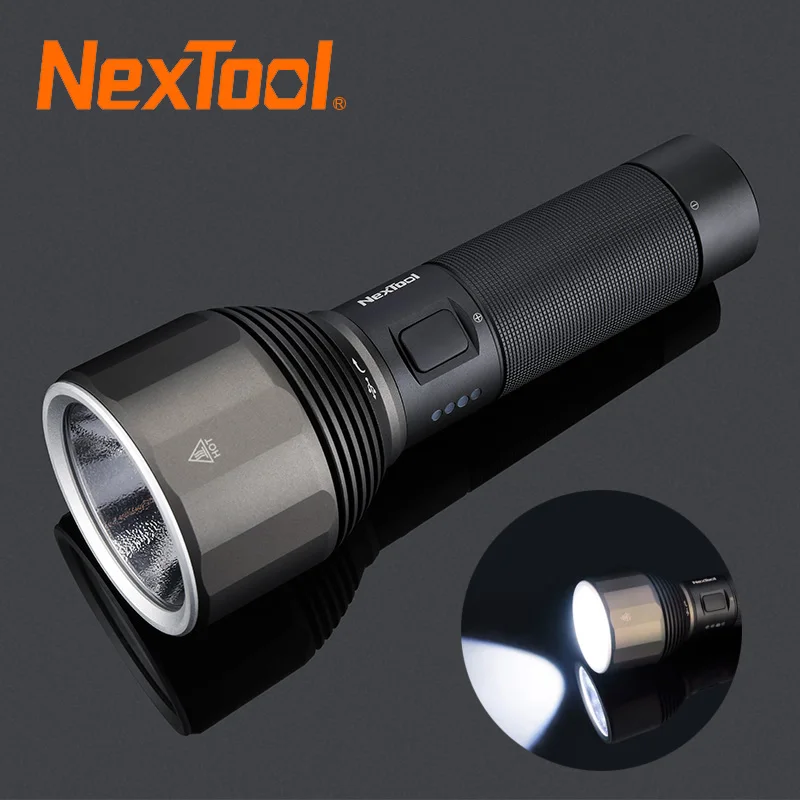 

NexTool Flashlight 5000mAh 2000lm 380m Rechargeable Torch Lamp LED Light IPX7 Waterproof 5 Modes Outdoor Camping EDC Tools