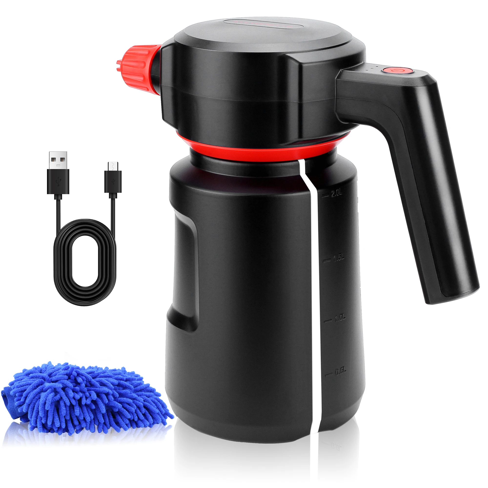 Беспроводной распылитель пены для автомойки Электрический Мощный 4500 мАч 2 л