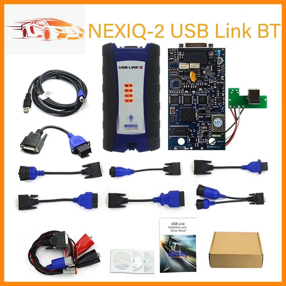NEXIQ-2 USB Link N2 125032 Bluetooth Version For Diesel Heavy Duty Truck Scan Interface Diagnosis Tool Free Shipping