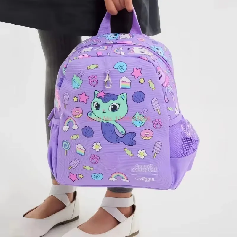 Фото Новый оригинальный австралийский школьный рюкзак Smiggle для девочек, рюкзак на плечо Gabby, сумка для еды, сумки для моделирования, 14-дюймовые новые подарки Semester №5
