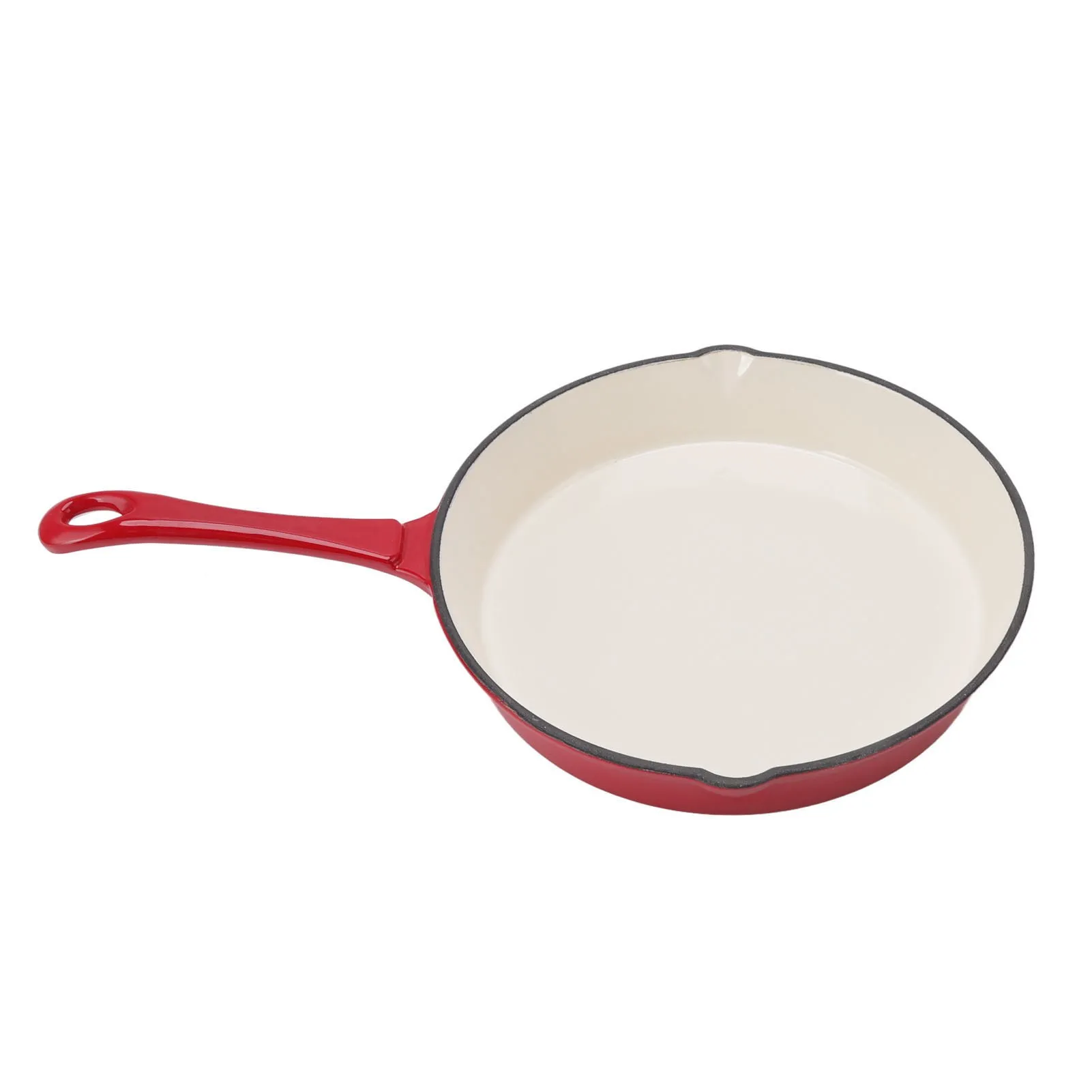 Frying Skillet Enameled Cast Iron Skillet One Piece Convenient Practical for Kitchen for Grilling