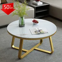 Nordic Coffee Table Living Room Luxury Gold Marble Round Table Sofa Tray Living Room Mesas De Centro Para Sala Furniture Home