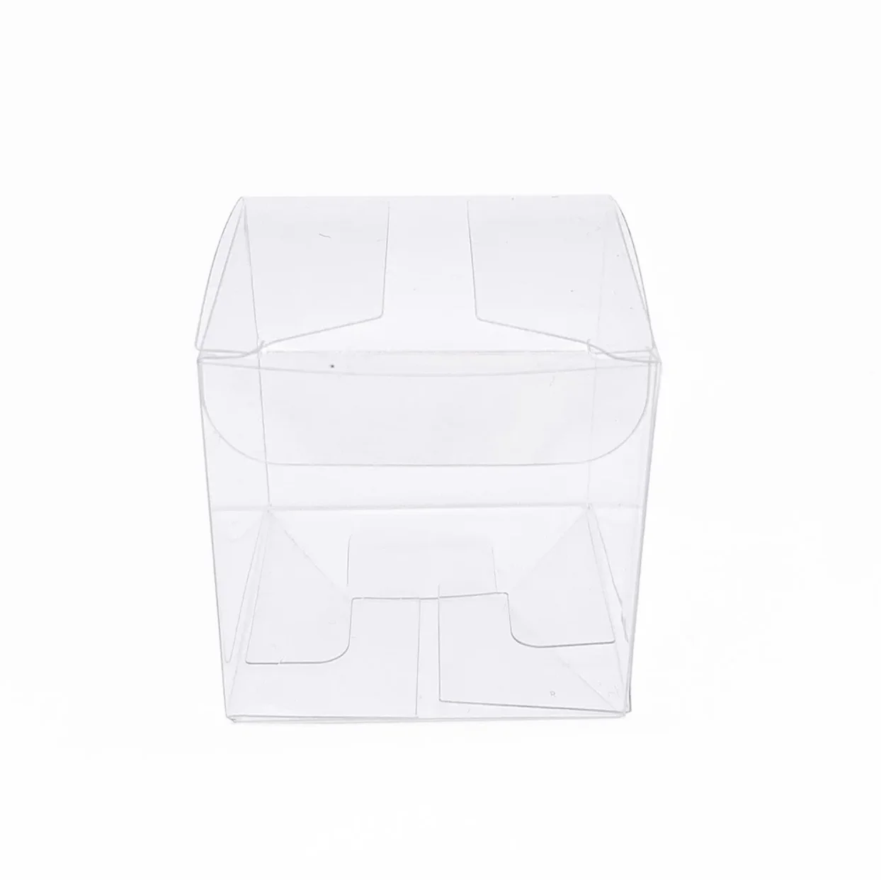 

Прозрачные квадратные подарочные коробки из ПВХ OUR DECOK 5x5x5 см