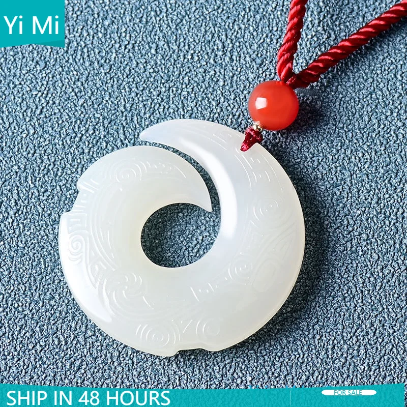 

Зеленый Нефритовый дракон, подвеска, модные руны, ожерелье, ювелирные изделия, китайская ручная резьба, расслабление, лечение, для женщин и мужчин, подарок на удачу, Бесплатная веревка