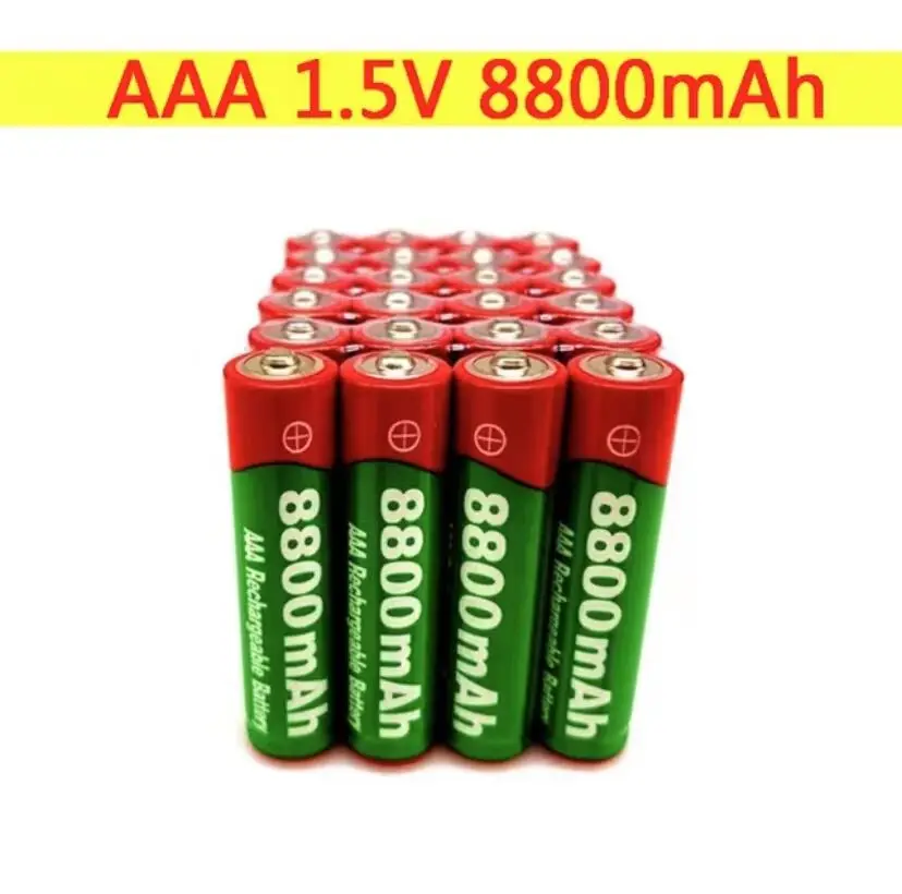 

4/8/12/16/20PCS 1.5V AAA rechargeable battery 8800mAh AAA 1.5V New Alkaline Rechargeable battery for led light toy MP3 long life