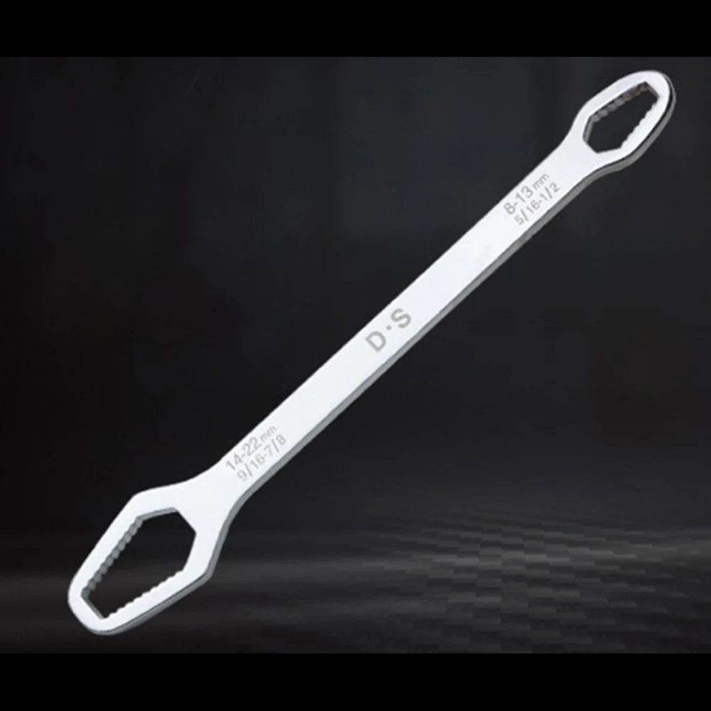 

Universal Torx Wrench Adjustable Glasses Wrench 8-22mm Ratchet Double-head Multi-function For Bicycle Motorcycle Car Repairing