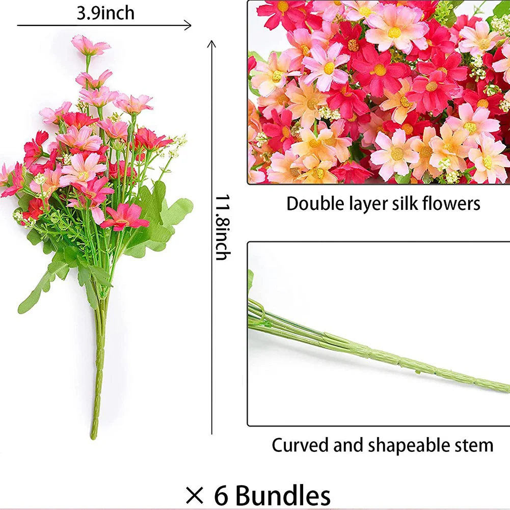 Искусственный цветочный букет пластиковые искусственные растения трава сад