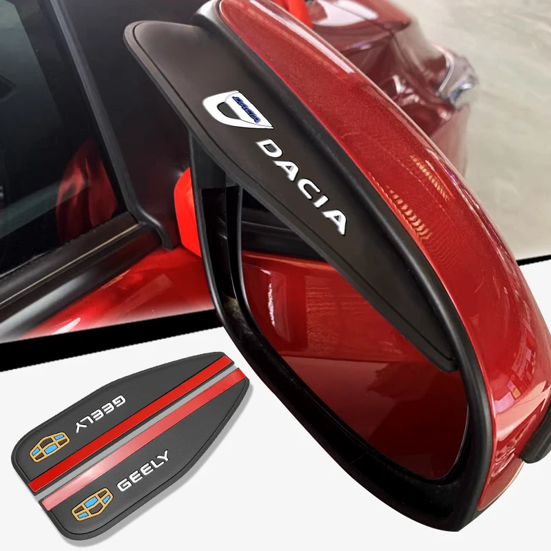 

Car Silicone Rear View Mirror Rain Eyebrow Protector Universal for Ford Explorer 5 Focus 2 3 Ranger Mk3 Mk1 Ecosport Accessories