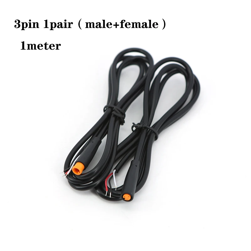 1 м водонепроницаемый M6 2 3 5-контактный сердечник 6 мм мужской женский электровелосипед Julet Электрический велосипедный штекерный кабель Разъем Скутер Шнур датчика сигнала