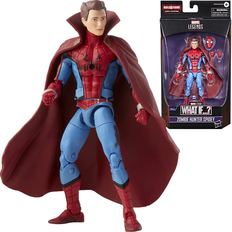 

Marvel Hasbro Legends Series Toy Zombie Hunter Spidey Premium 6 Inch Scal Action Figure with Multiple Accessories Original Box