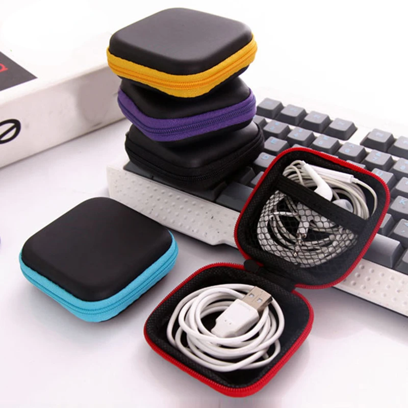 

Fashion Coin Purse Portable Mini Wallet Travel Electronic SD Card USB Cable Earphone Phone Charger Storage Case Gift Pouch