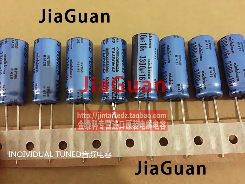 10pcs Genuine NICHICON KT 16V3300UF 12.5X30MM Audio Electrolytic capacitor blue kt 3300uF/16v INOIVIDUAL TUNED 3300UF 16V