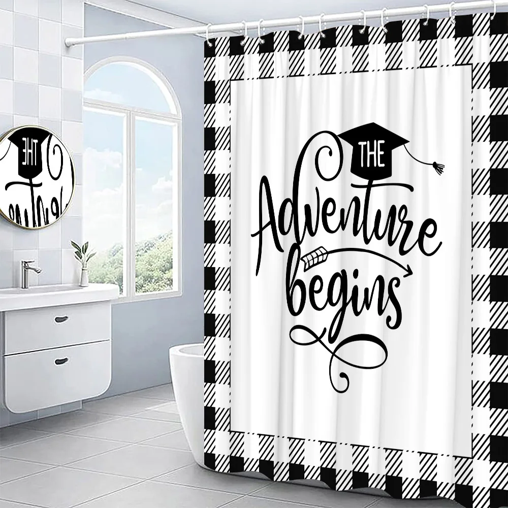 Штора для душа с художественным принтом сезон выпускного беруц бакалавра