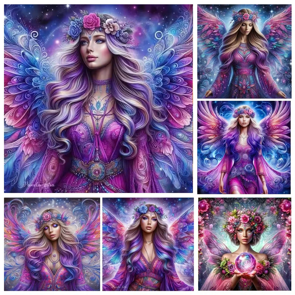 5D алмазная живопись портрет фея эльф полная вышивка ангел новая коллекция