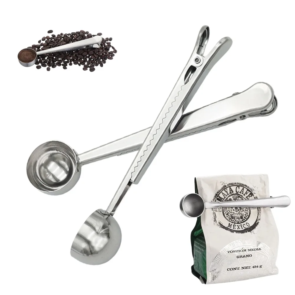 3 шт., зажим для ложки кофе, из нержавеющей стали | AliExpress