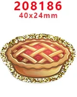 10 шт. блестящий акриловый шарм на День Благодарения плоская задняя часть