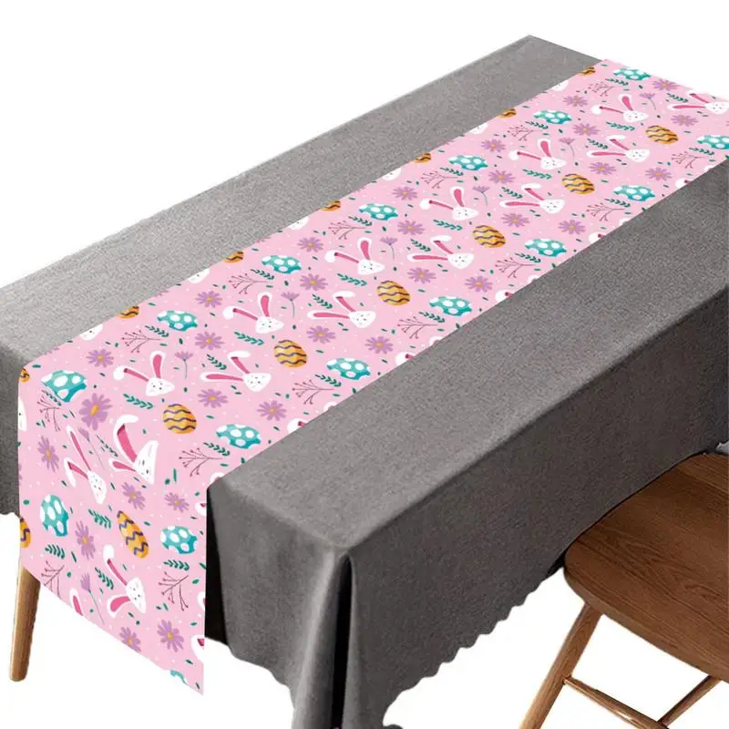 

Easter Bunny Tablecloth Cute Bunny Easter Egg Easter Table Cloth Bunny Holiday Outdoor Picnic Party Dinner Table Decoration