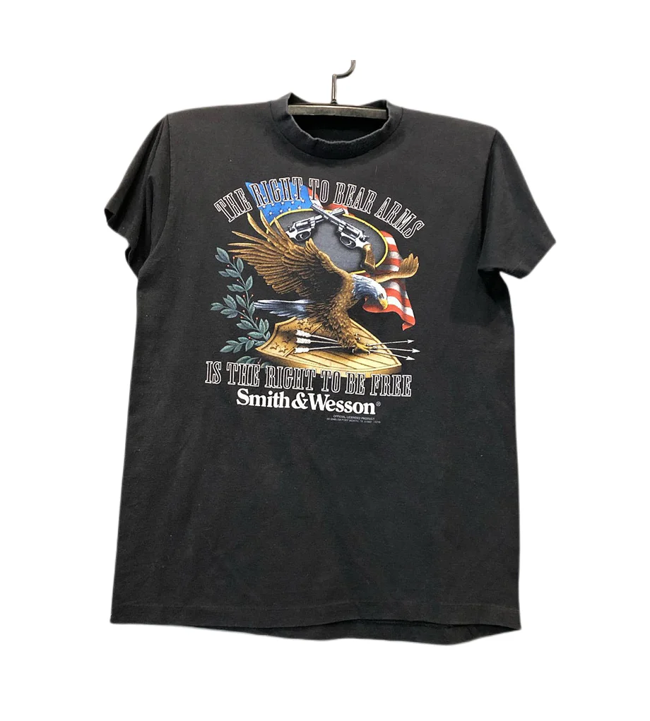 

2022 Vintage Oversize Short Sleeve Tee Men T Shirt Hip Hop Streetwar eagle archery shield gun Print