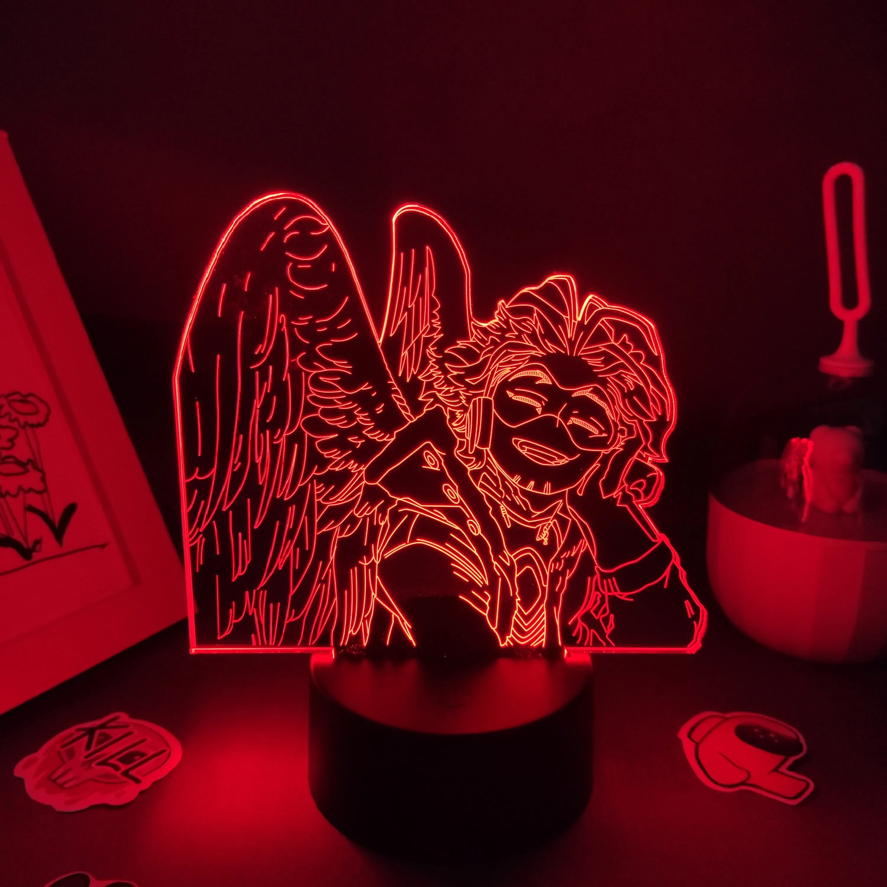 

Manga 3D Lamp Hawks My Hero Academia Anime Figure Led Night Lights Colorful Birthday Gifts For Friends Bedroom Table Desk Decor