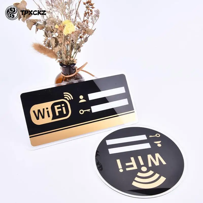 

1 шт., акриловые зеркальные настенные наклейки с WIFI