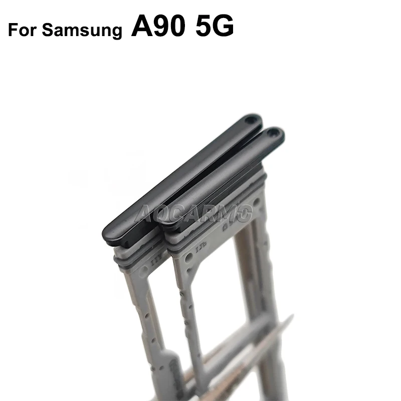 Aocarmo для Samsung Galaxy A90 5G Sim-карта MicroSD держатель Nano большой маленький слот Sim-карты