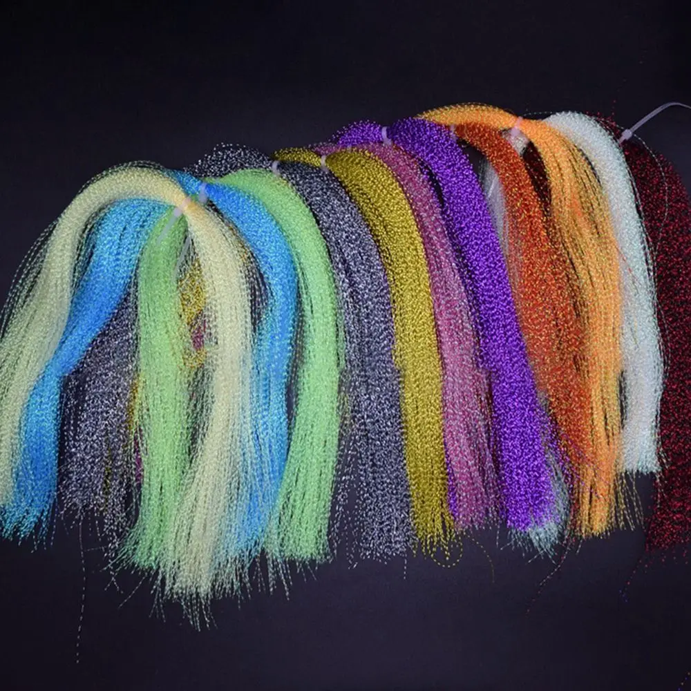 Блестящие материалы для завязывания мушек винтовой стальной свинцовый крючок с