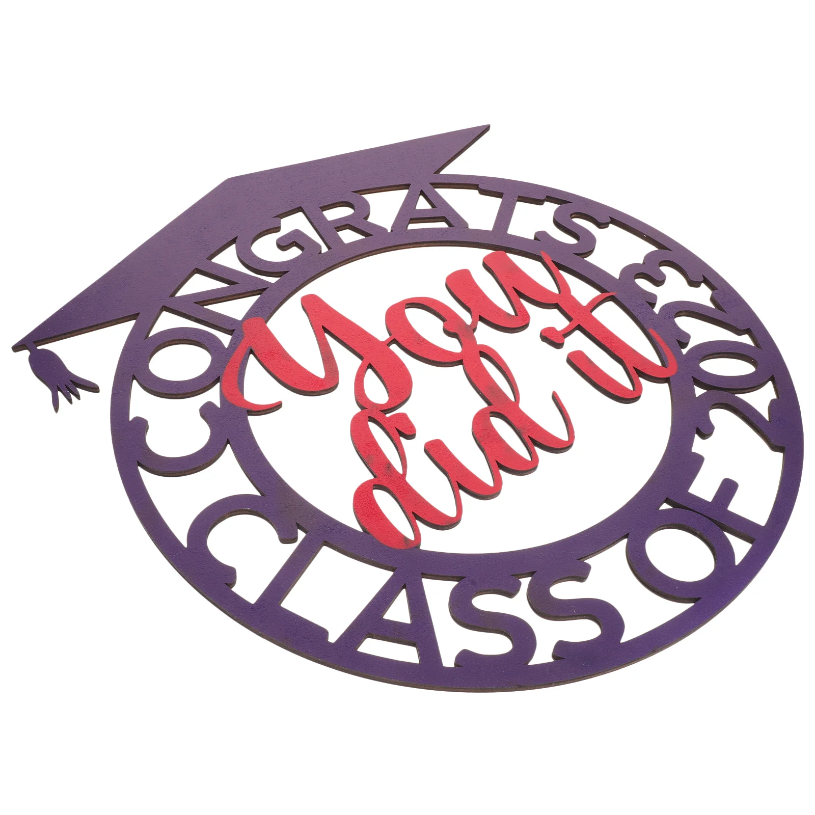 

Graduation Party Sign Wooden Door Hanging Pendant Supplies Wood Class Decor Board Welcome Decoration Ornament Decorations