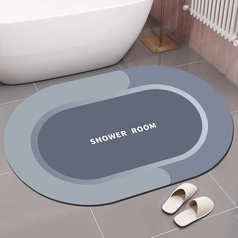 

Bathroom Mat Super Absorbent Rug Bath Quick Dry Floor Mat Easy To Clean Non-slip Entrance Doormat Kitchen Floor Bath Mat Carpet