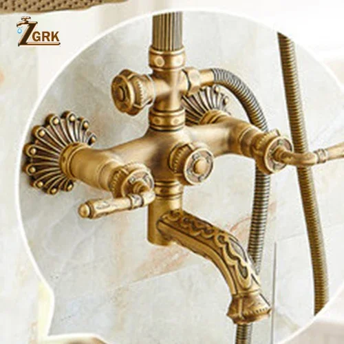 

Душевая система ZGRK Античная латунь