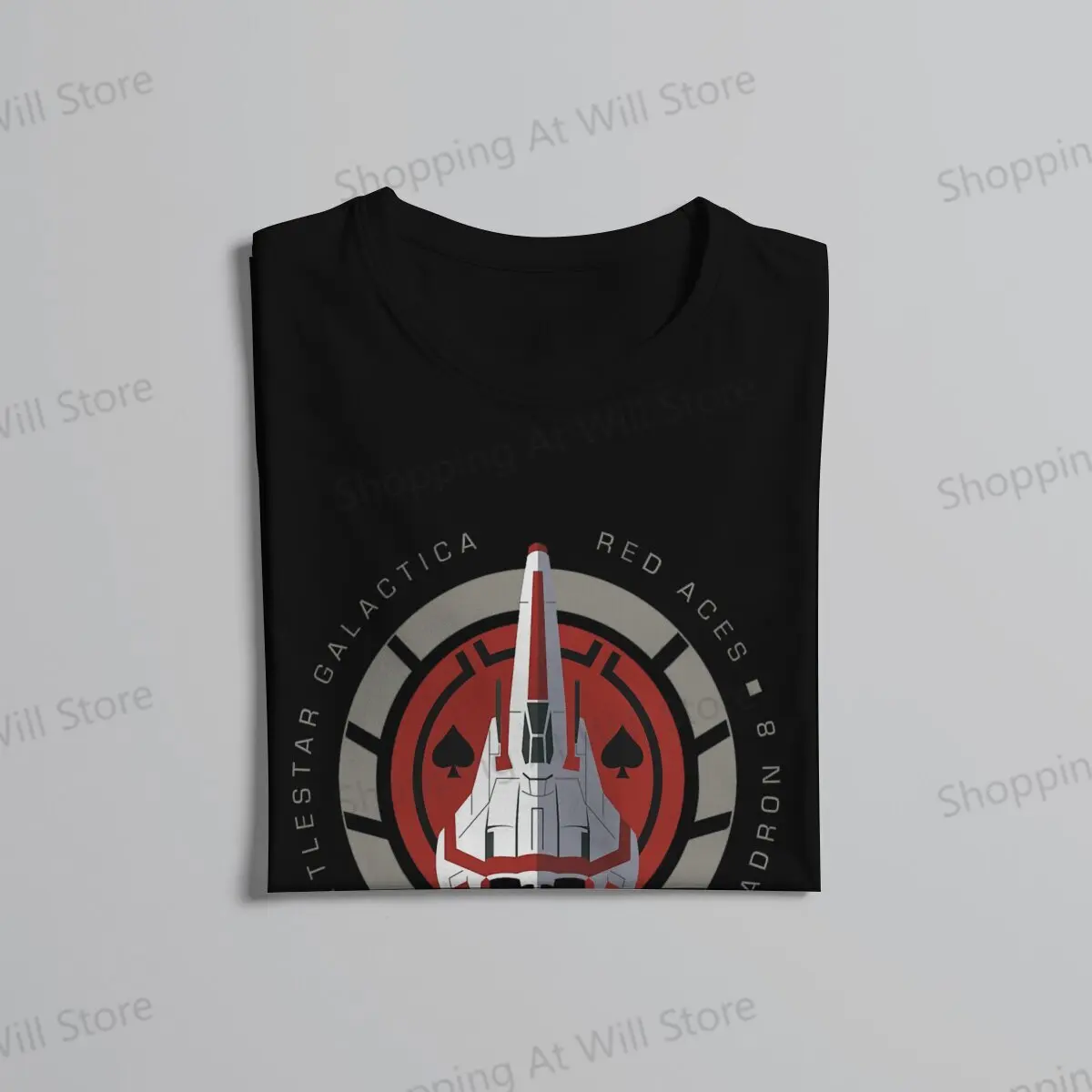 Battlestar галактика мужские и женские повседневные футболки эскадрильи Viper 8 - Red Aces