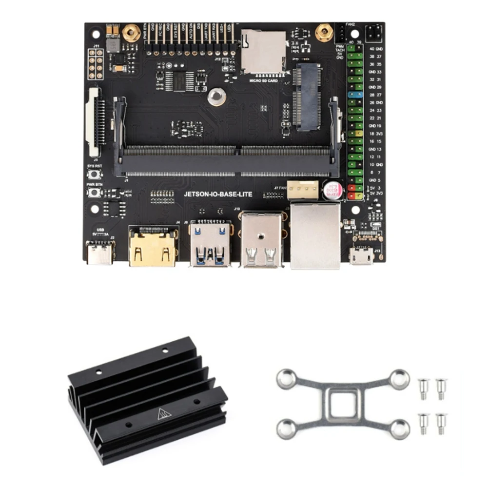 

For Jetson Nano IO Base Lite AI Development Kit Expansion Board with HeatSink for Programmingrobot