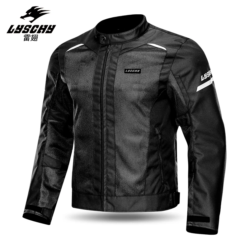 LYSCHY Man Summer CE Certification Motorcycle Jacket Anti-fall Breathable Motociclista Motocross Racing Reflective Clothing enlarge