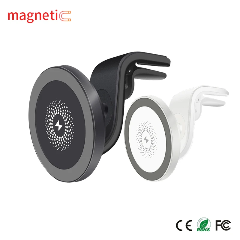 

15W Fast Qi Magnetic Wireless Charger Car Air Vent Phone Holder for iPhone 12 13 Pro Mini Max Adsorption Fast Wireless Charging