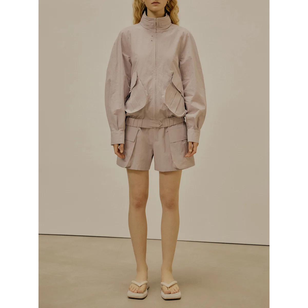 Женская куртка с капюшоном L0 * тонкие повседневные спортивные шорты на молнии