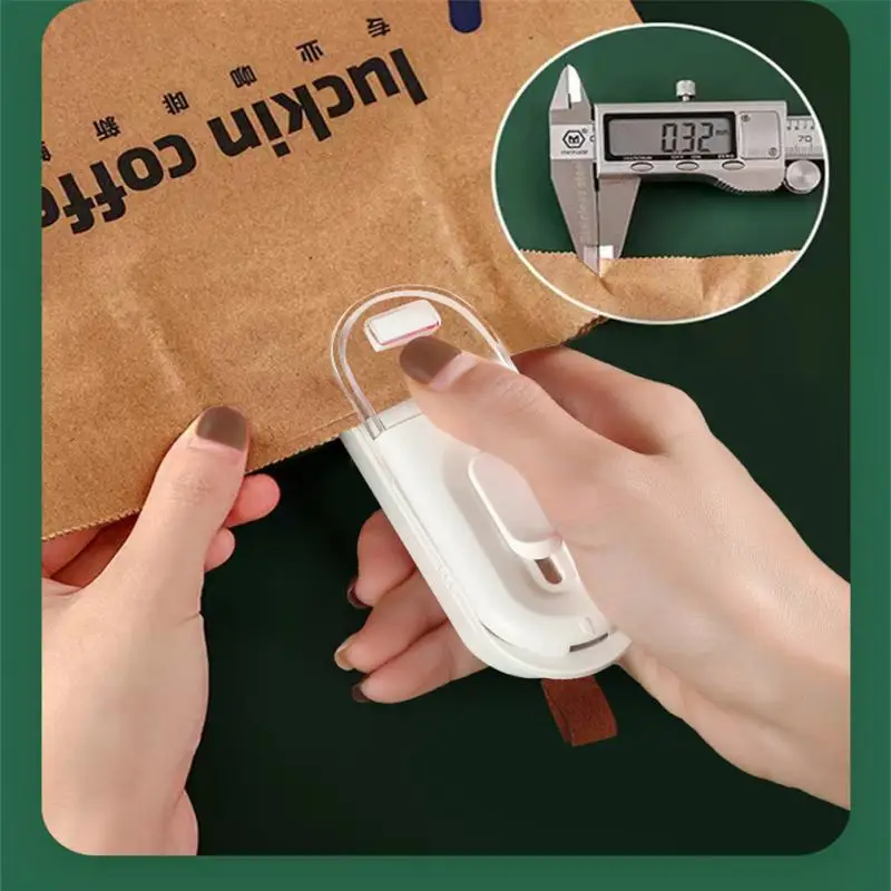 

Hand Pressure Food Bag Closure Sealer 2 In 1 Double-ended Bag Resealer Bag Sealer Food Package Sealing Bags Tool Convenient Mini