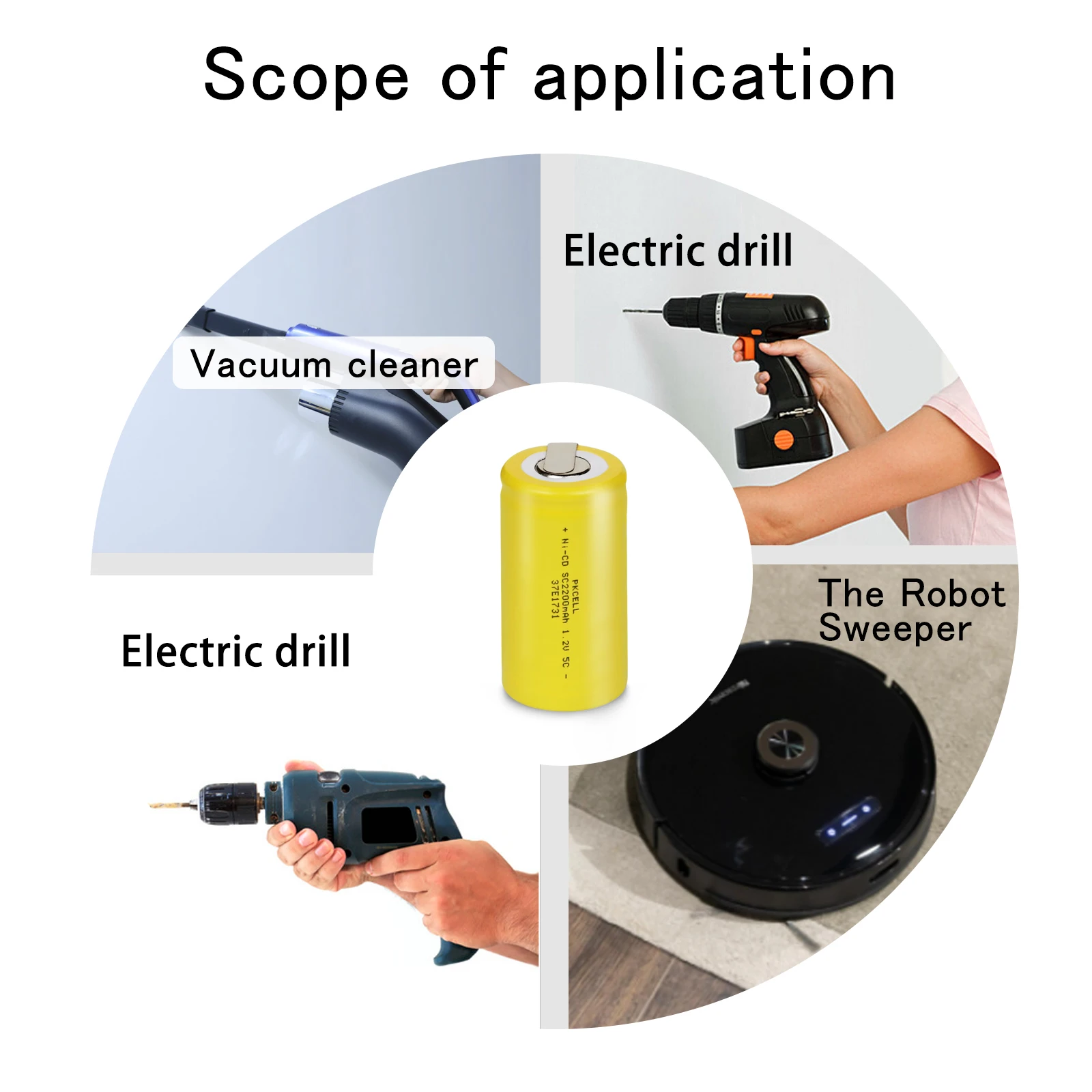 Аккумуляторная батарея PKCELL Sub C 1 2 в 2200 мАч 20 шт