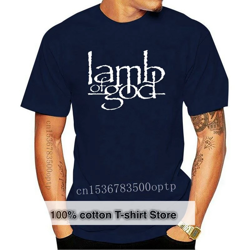 

New Lamb of God Men's T-shirt Heavy Metal Cotton Black Tee Shirt M - 2XL
