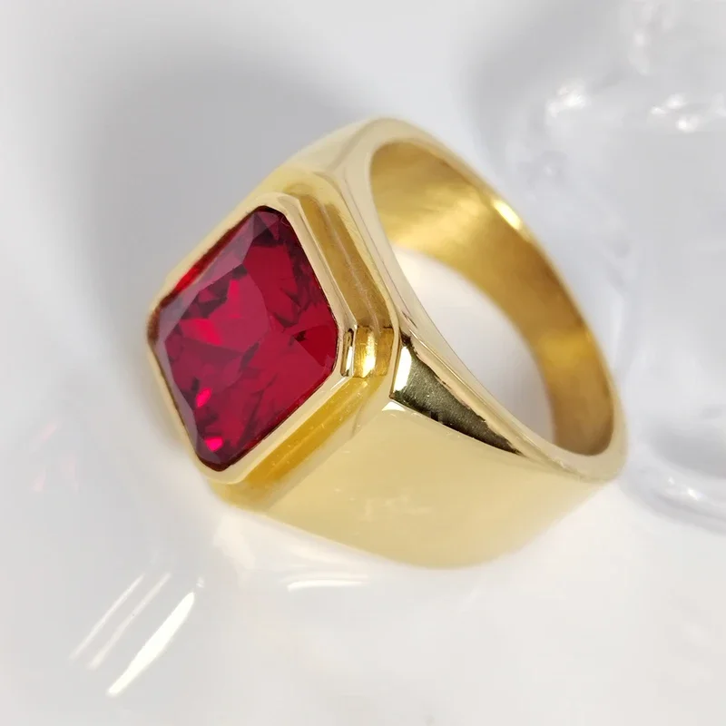 Модные мужские бриллиантовые Позолоченные ювелирные изделия из нержавеющей